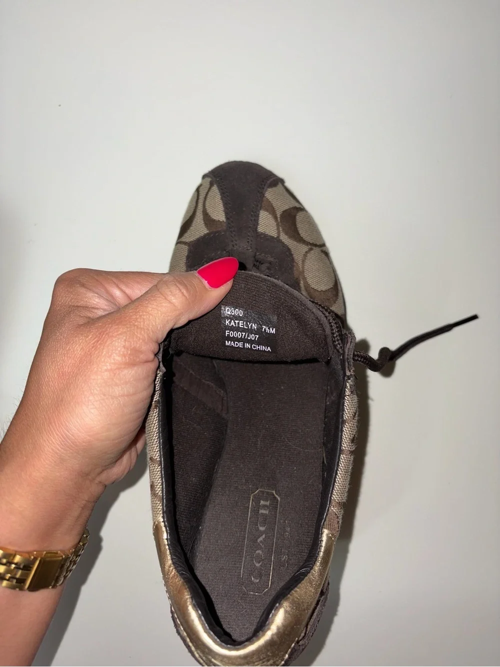 Coach katelyn flat